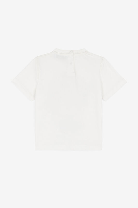 JU T-Shirt mit Jaguar-Print Weiß OJT603-ISA2J