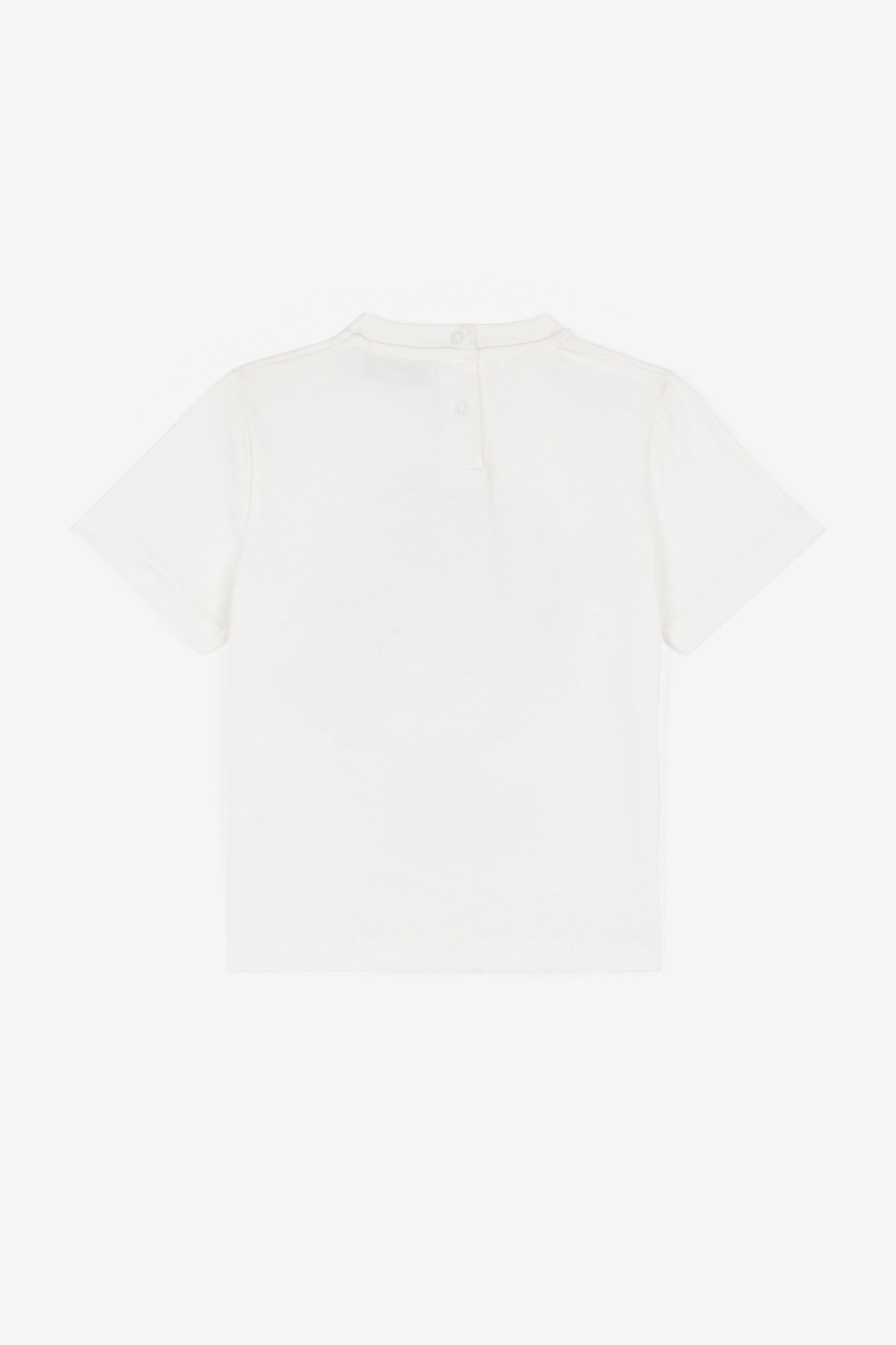 JU T-Shirt mit Jaguar-Print Weiß OJT603-ISA2J