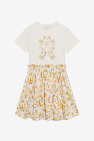 ${brand} Gold Arabesque Print Dress ${colorDescription} ${masterID}