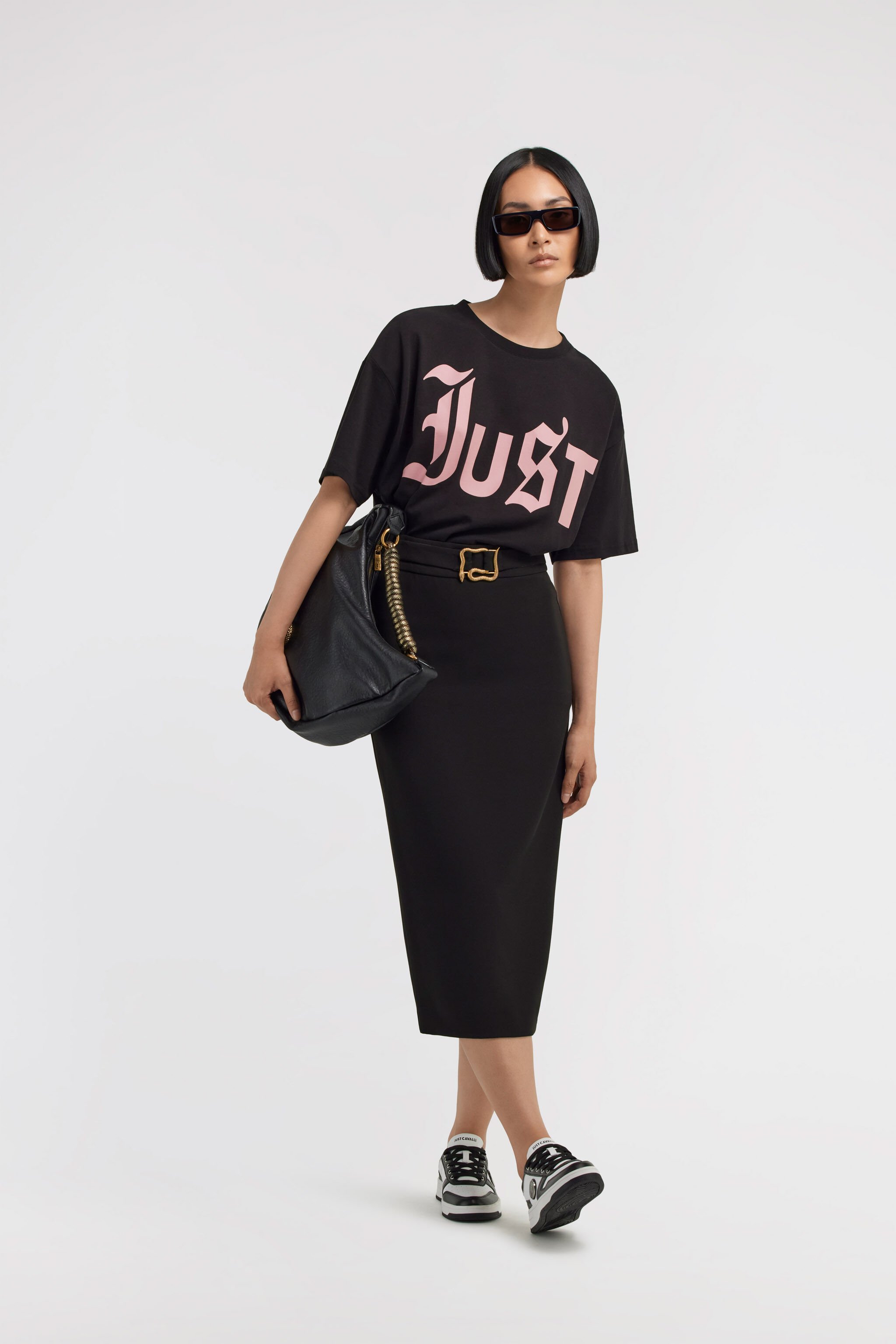 JC Just Cavalli Skirt Black TFT093-TF139