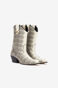 ${brand} Printed Leather Texan Boots ${colorDescription} ${masterID}