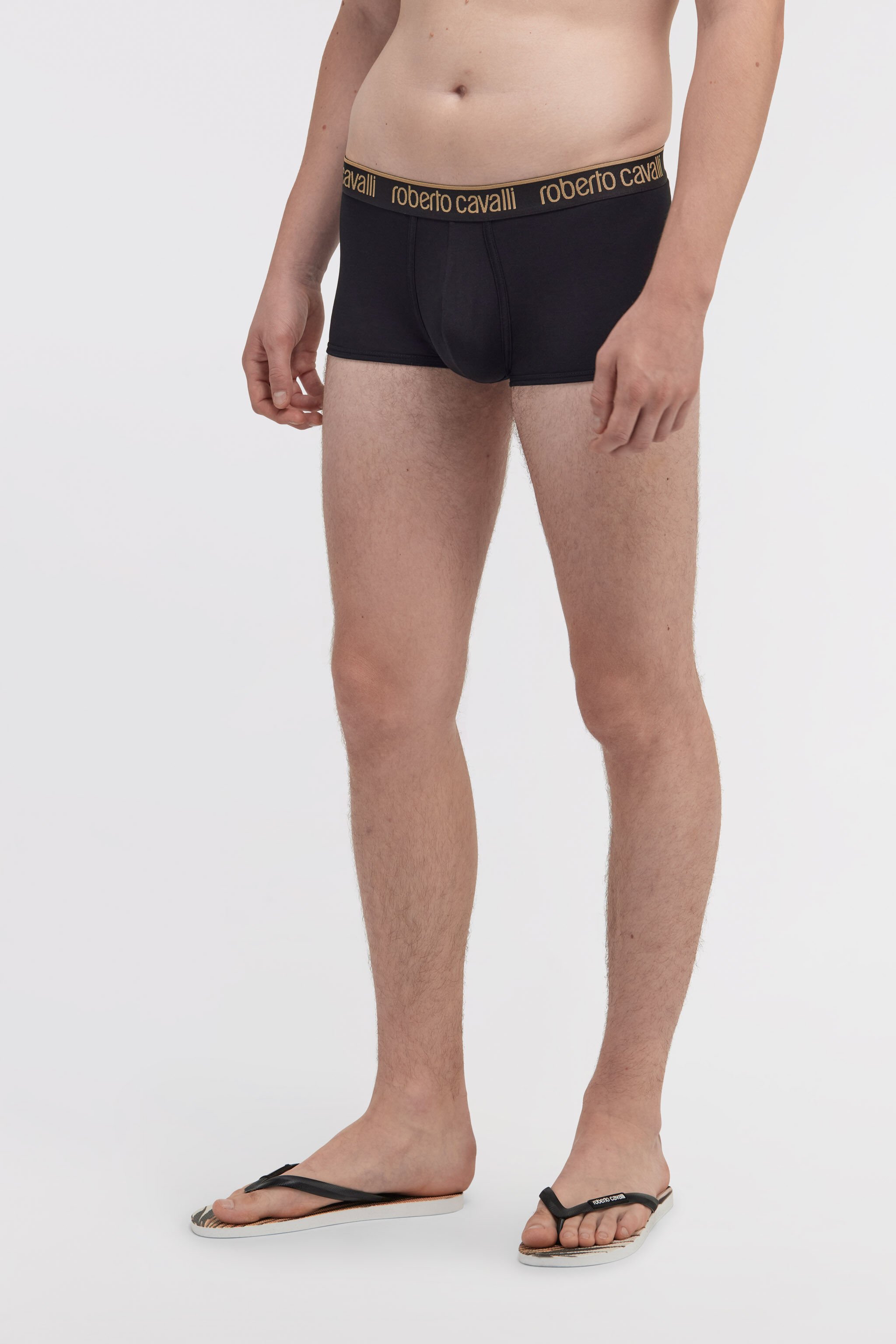 RC Roberto Cavalli Logo Boxershorts Schwarz TRO02A-JJ016