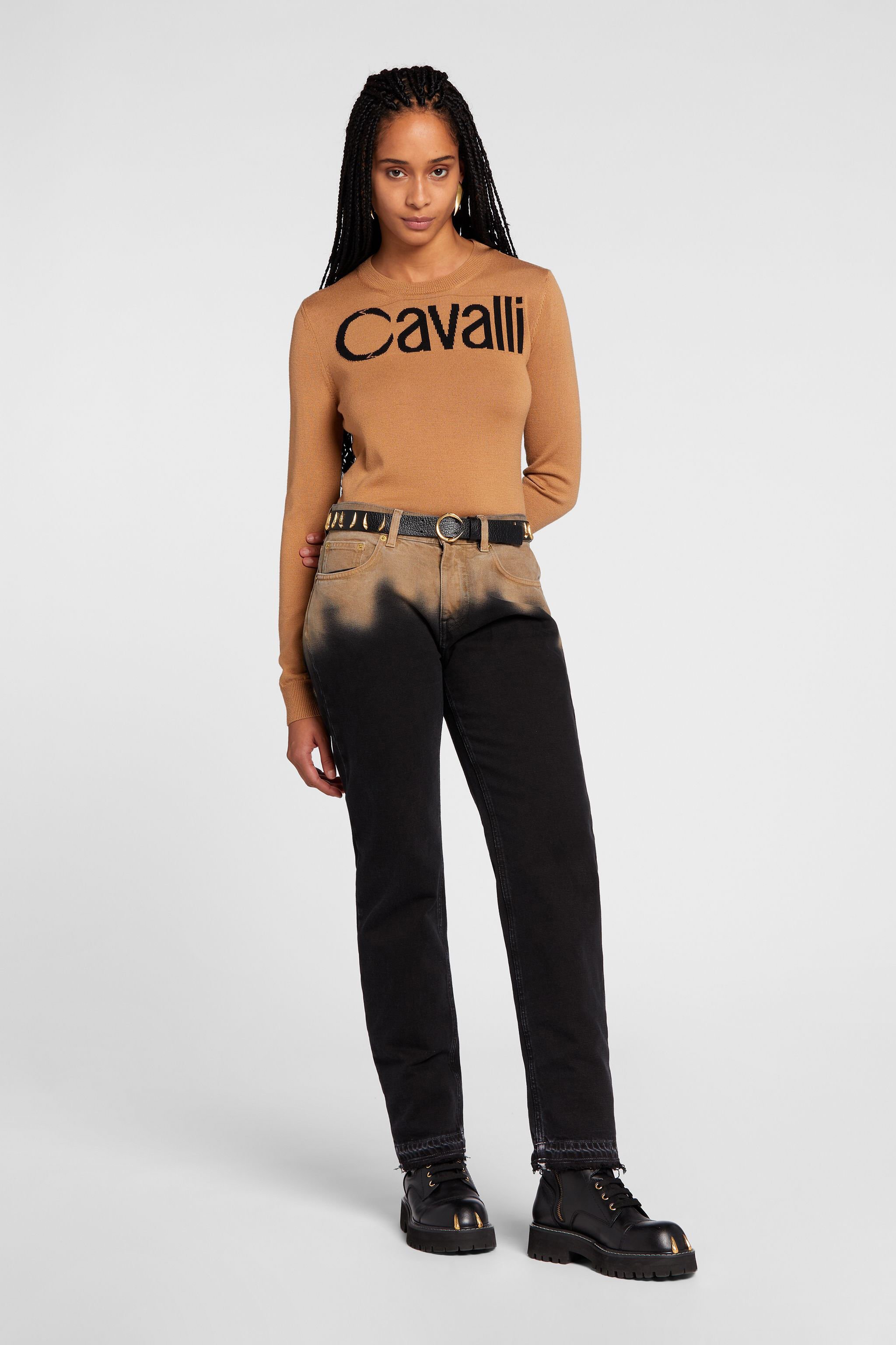 RC Jean boyfriend délavé à l'acide Noir NQJ209-DE016