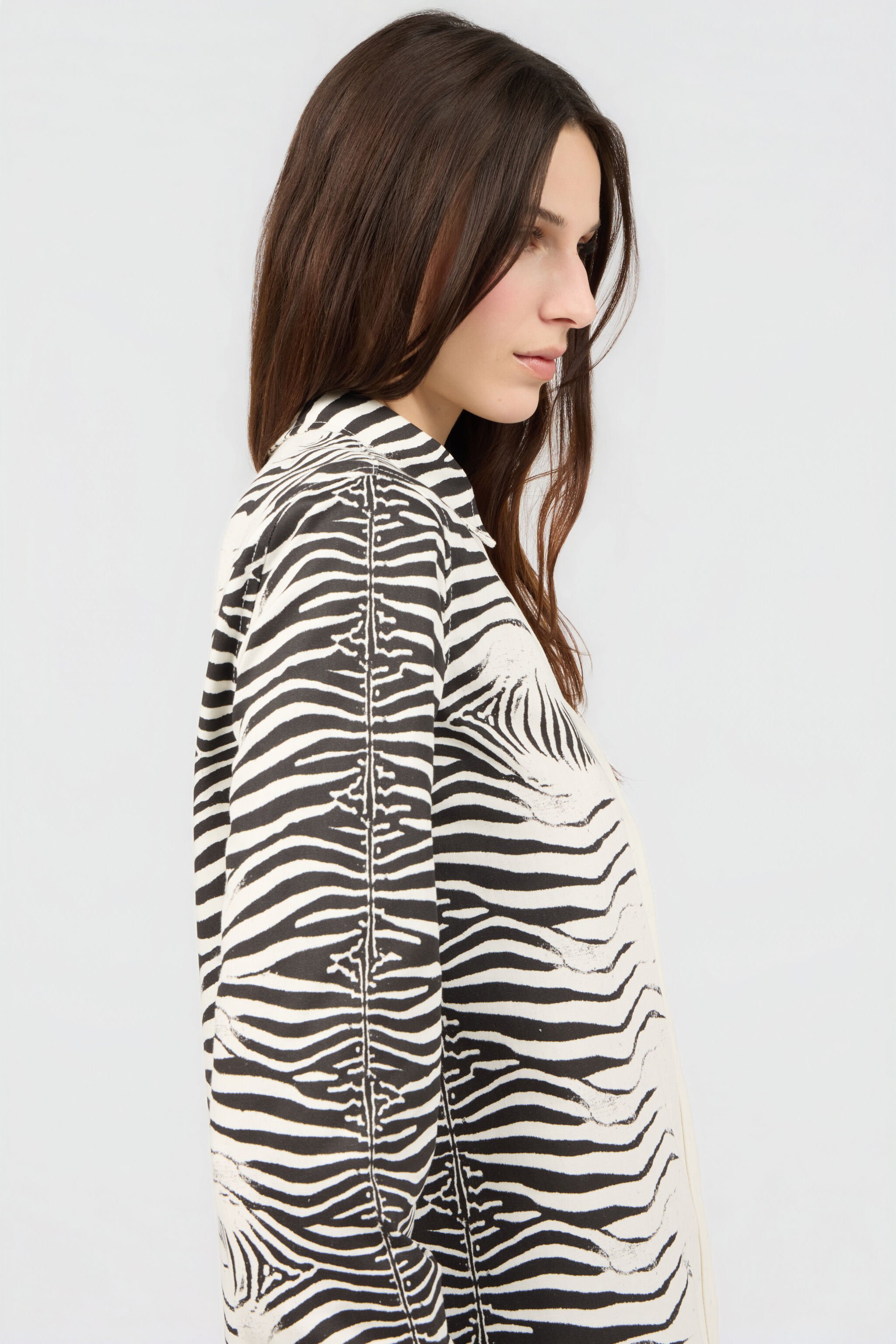 RC Zebra Print Shirt WHITE/BLACK ZEBRA SOJ70J-DL011