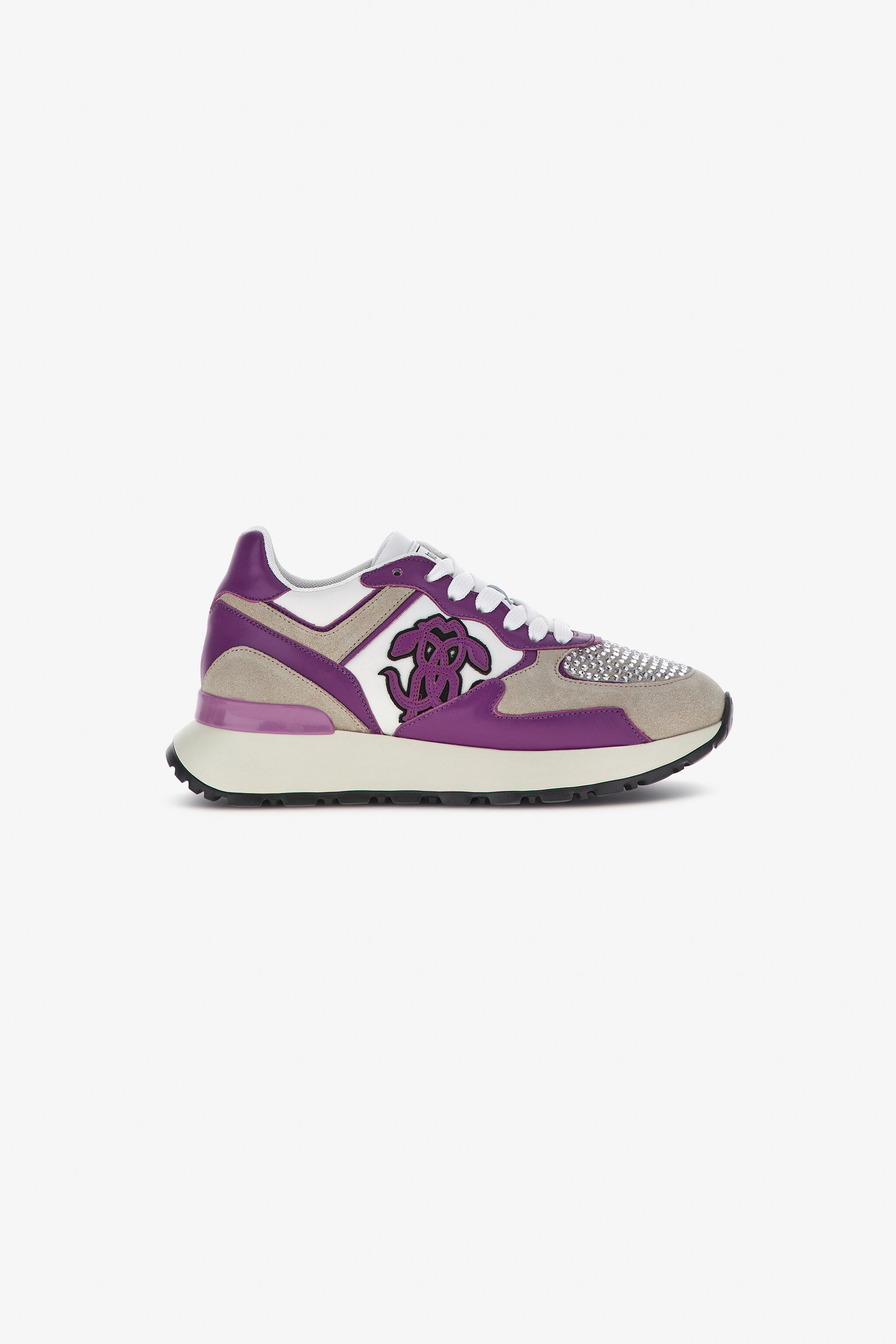 RC Sneakers with Monogram Mirror Snake Purple/Grey RKS047-PZB31