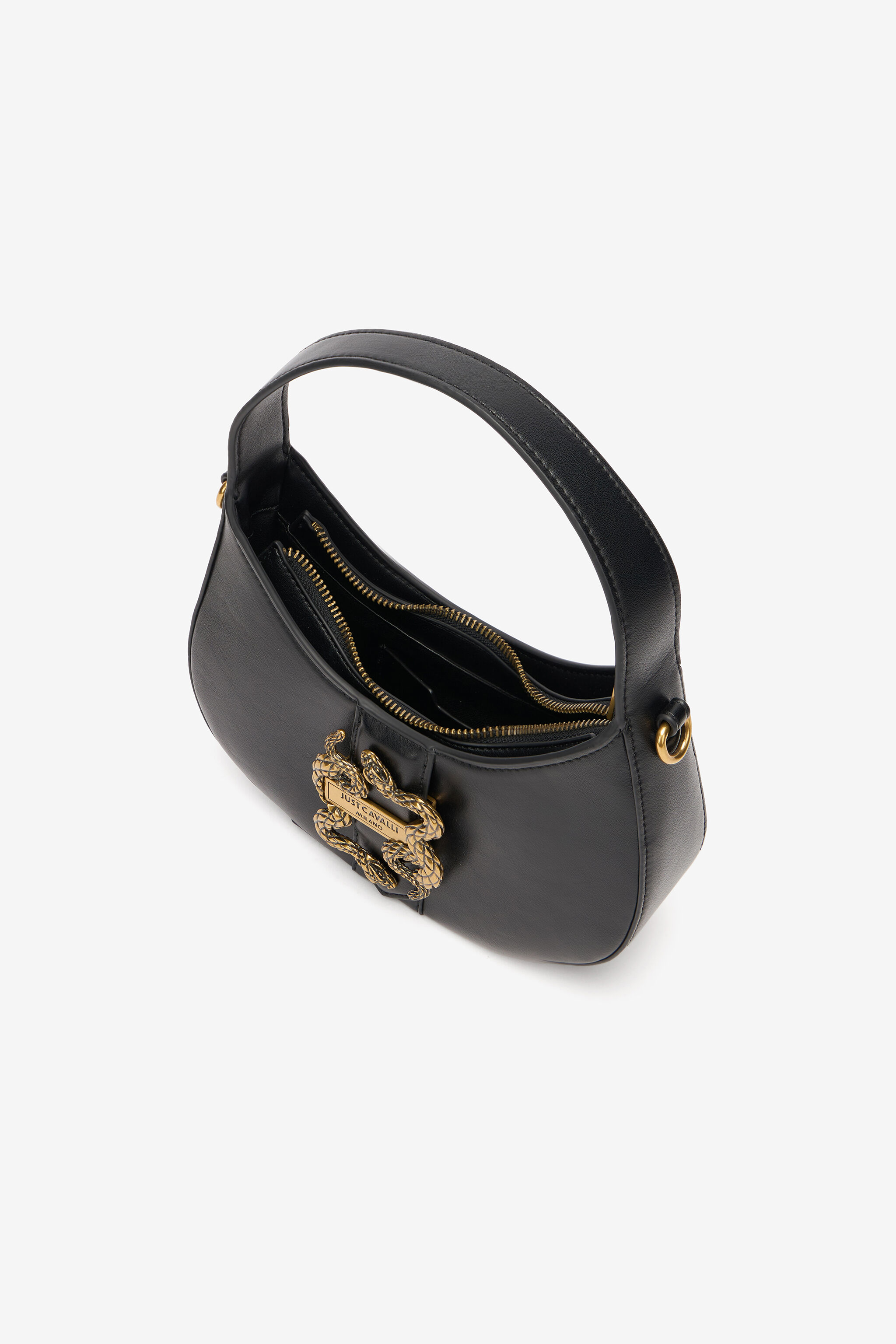 JC Mirror Snake Shoulder Bag Black UFB035-UF404