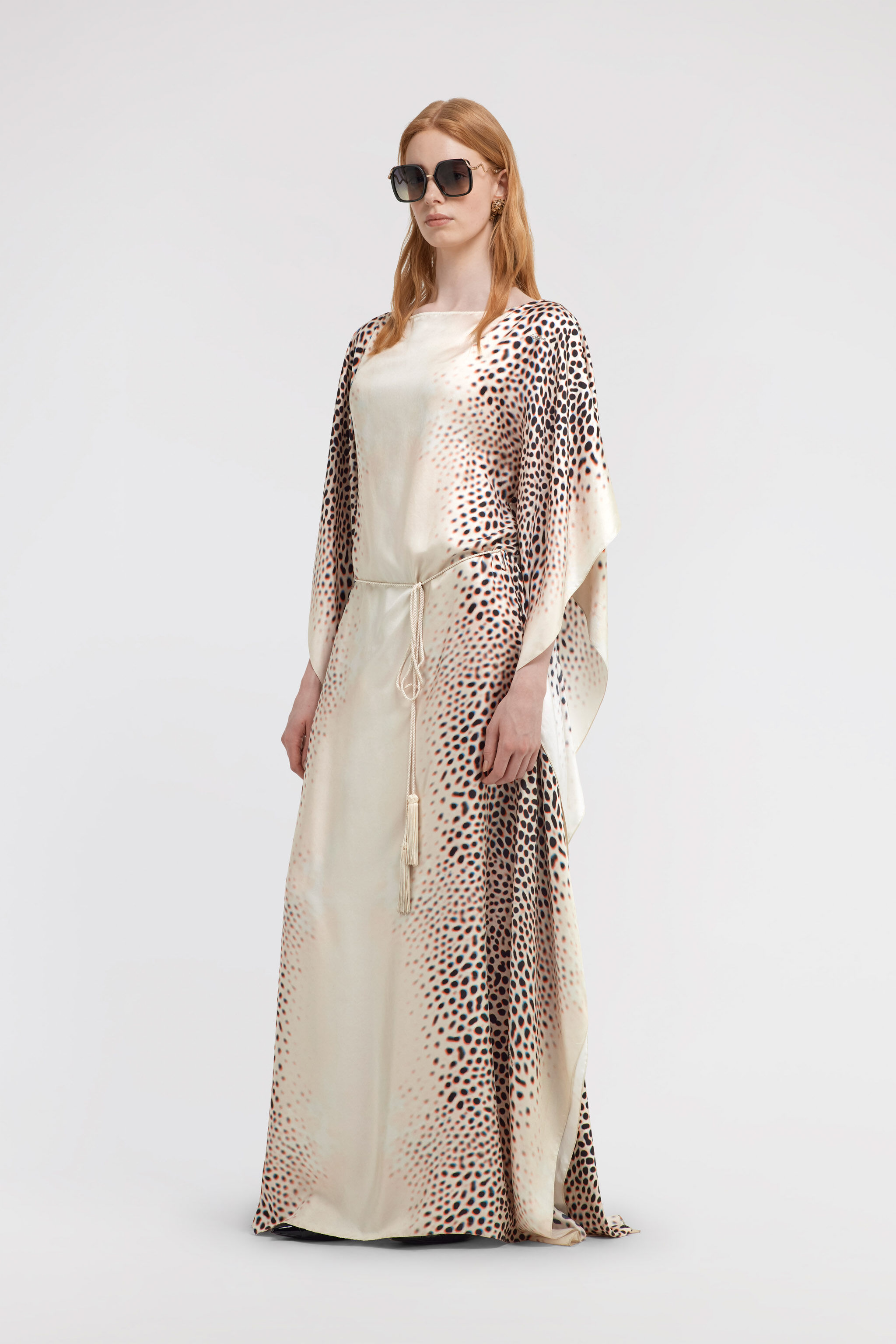RC Shark Print Kaftan Ivory TKT103-4QN07