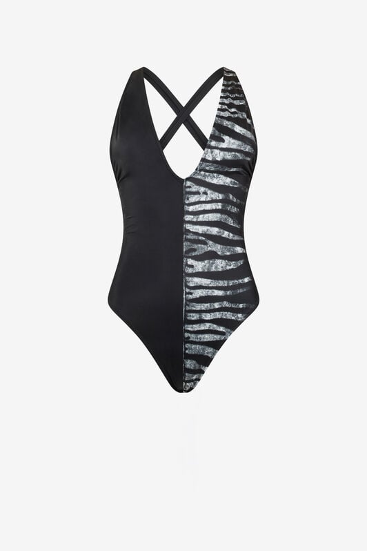RC Zebra Print One-Piece RC Zebra Print One-Piece BLACK/WHITE SOW00C-4G001
