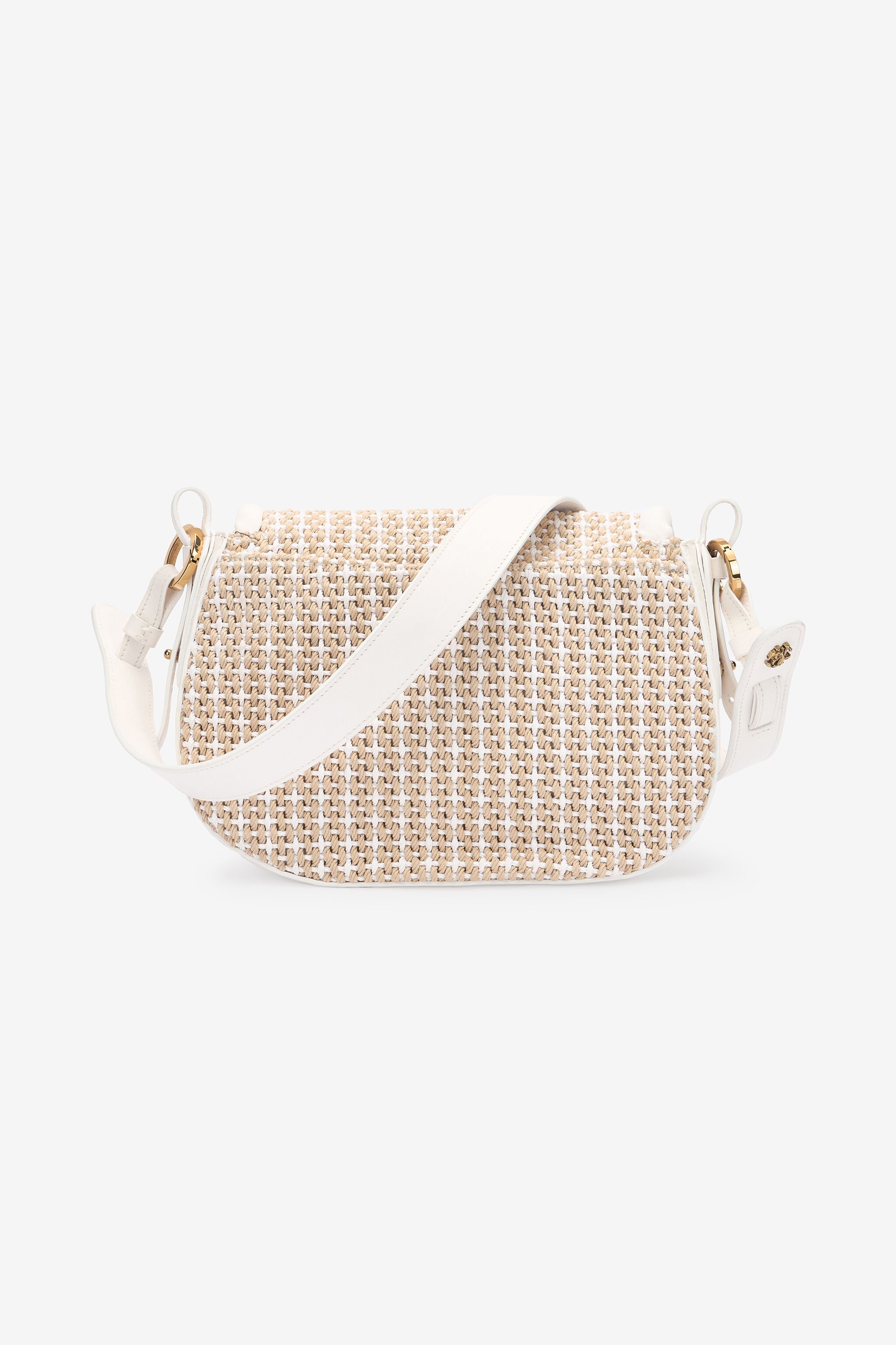 RC Borsa a spalla grande Fang Bag Bianco SKB011-PZI02