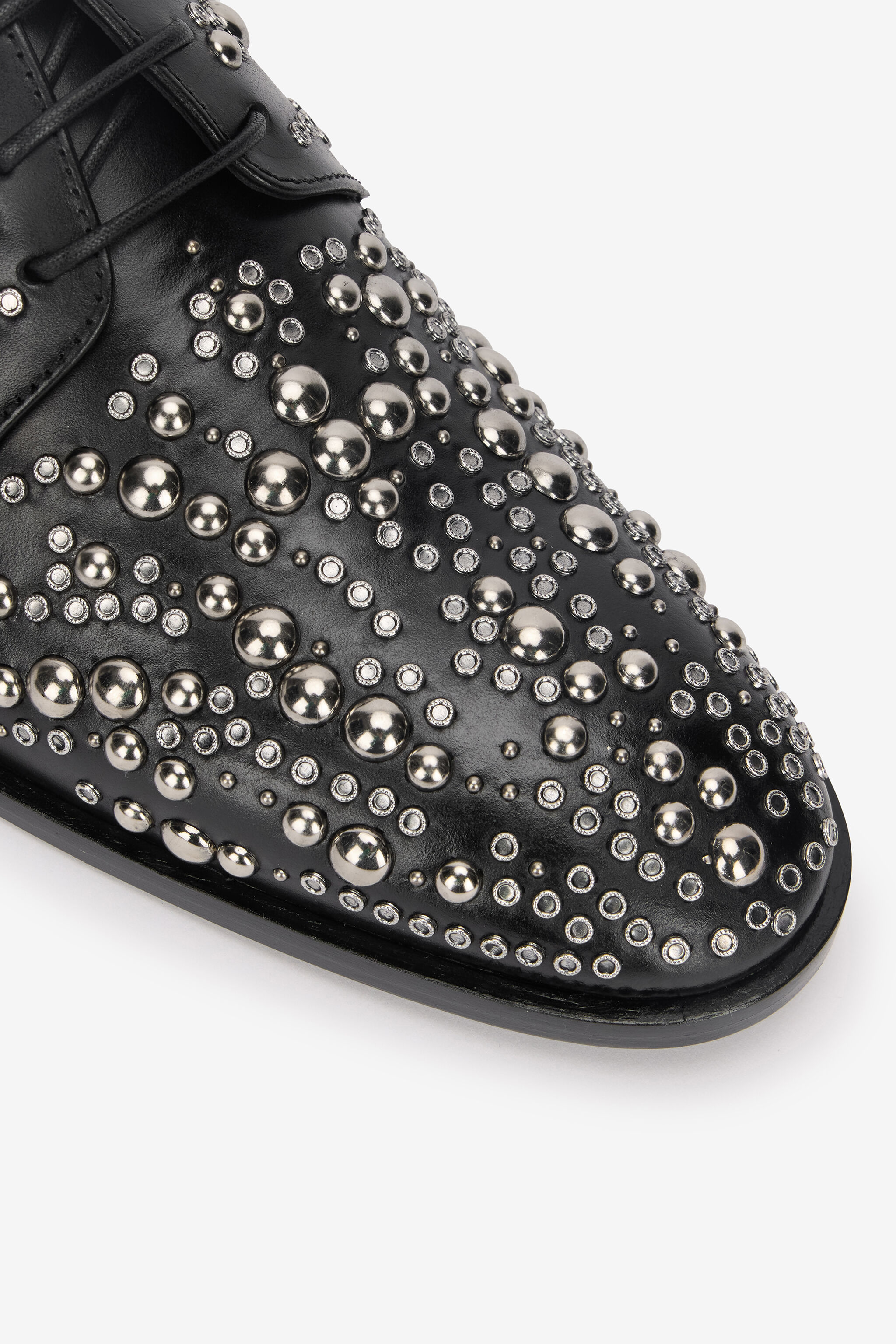 RC Lace-Up Loafers With Studs Black/Silver URS050-PZU84