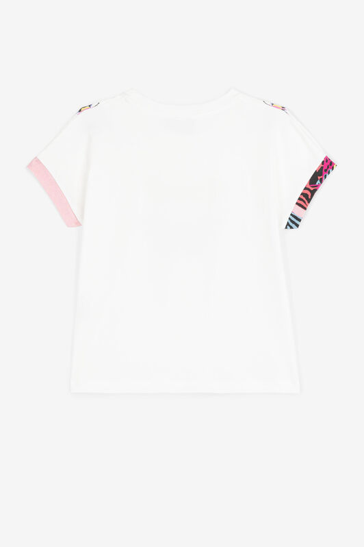 JU T-Shirt mit Schmetterlingen Weiß PJT625-JV025