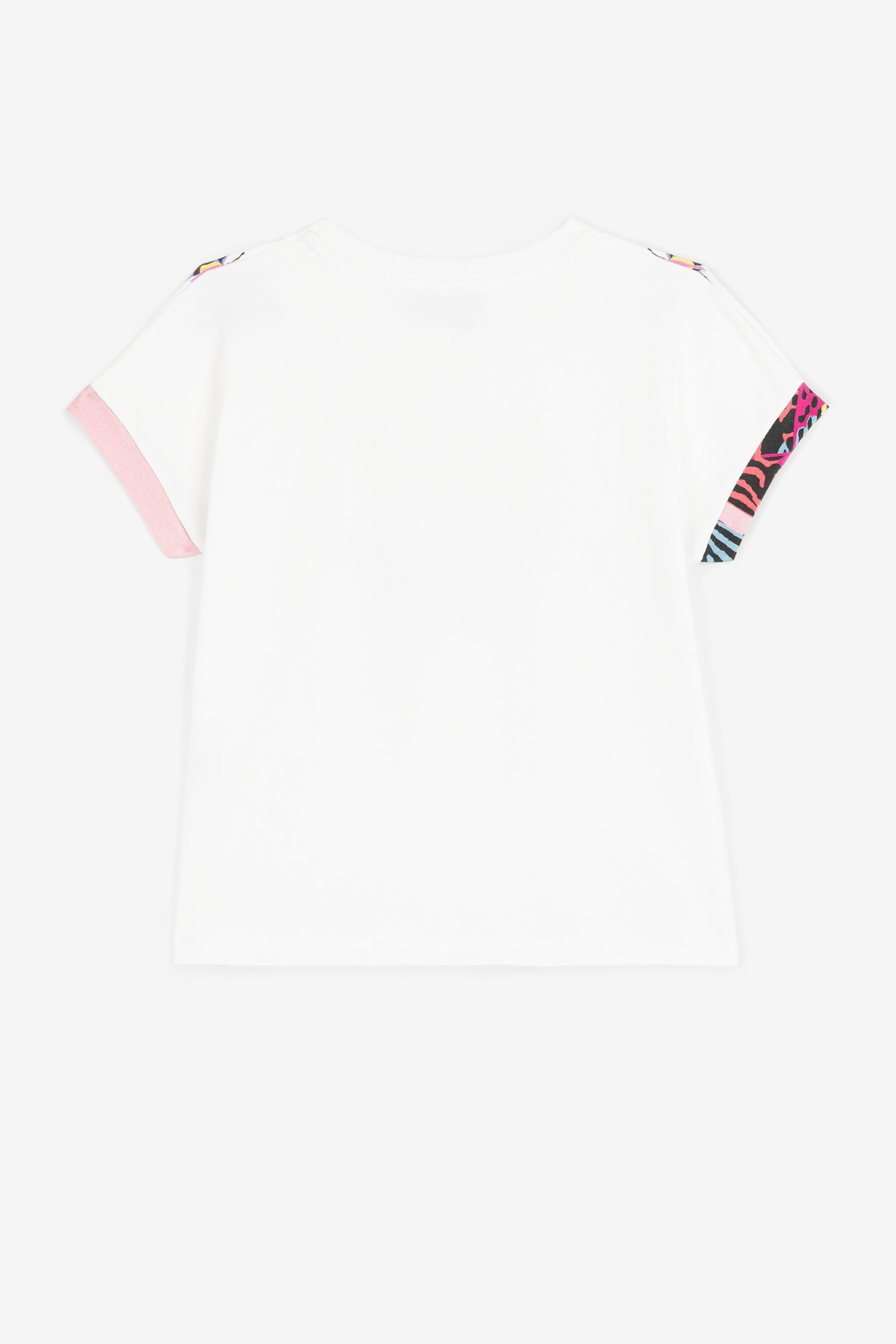 JU T-Shirt mit Schmetterlingen Weiß PJT625-JV025
