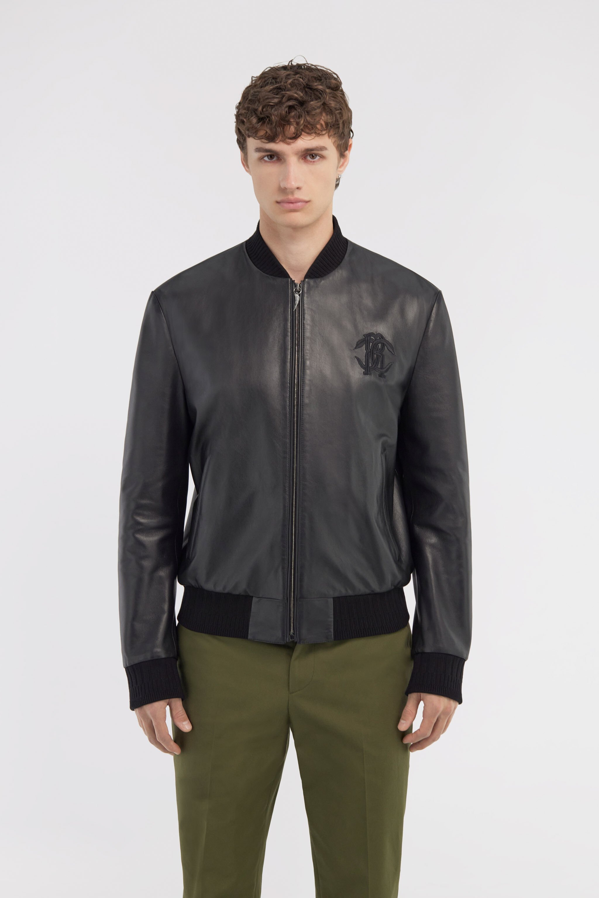RC Giacca in pelle Nero SRP800-PN002