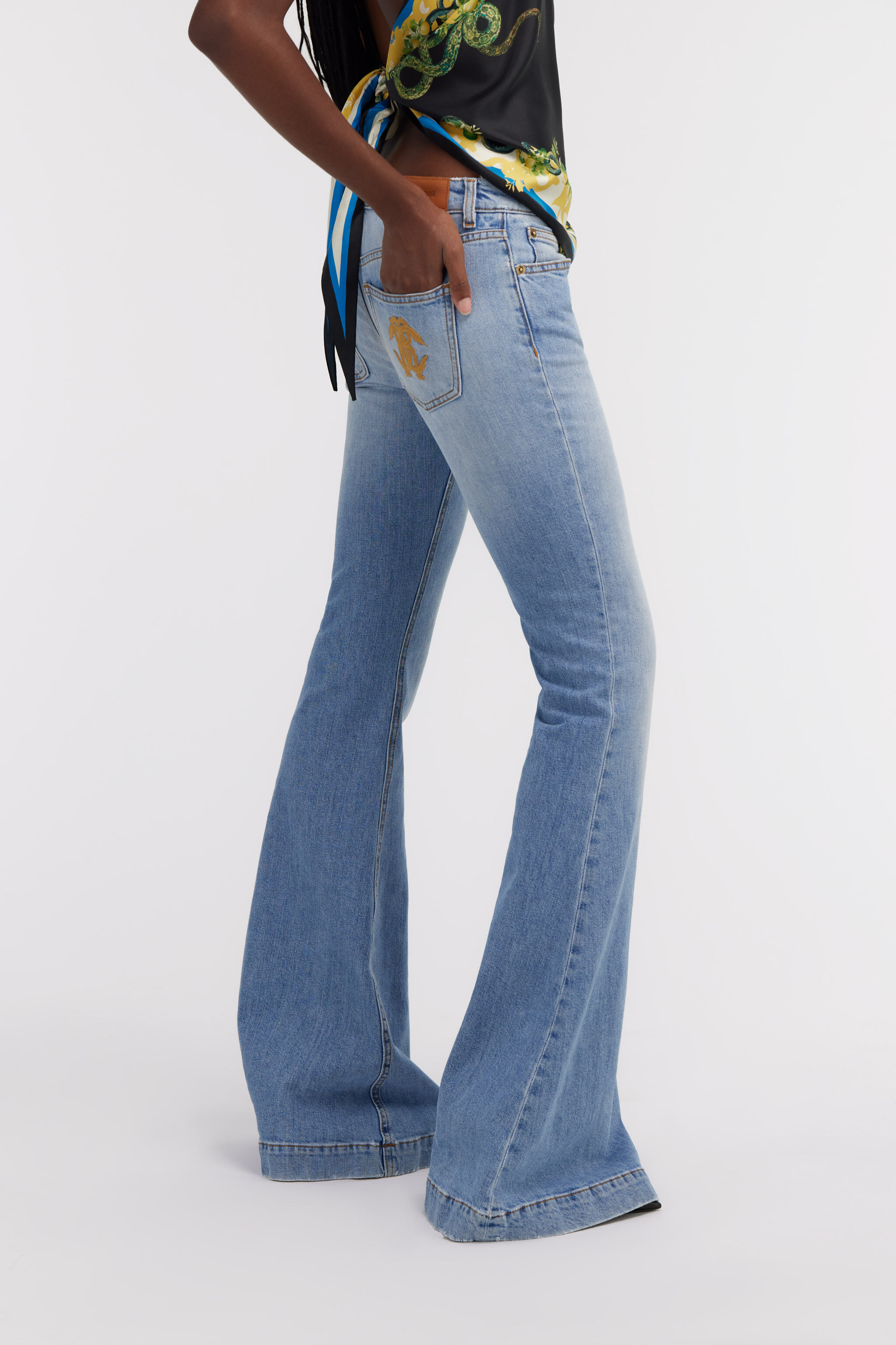 RC Flared Jeans Dunkelblau SKJ205-DS002