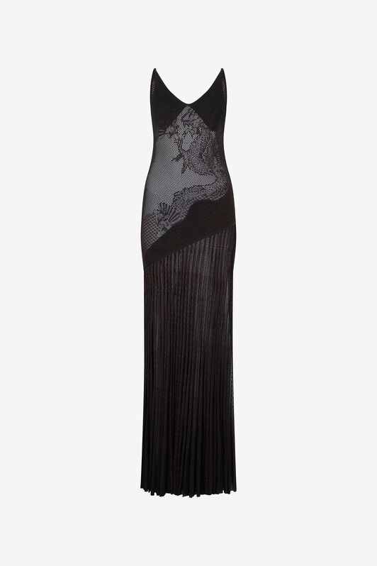RC Long Dress with Dragon RC Long Dress with Dragon Noir VQM107-MO010