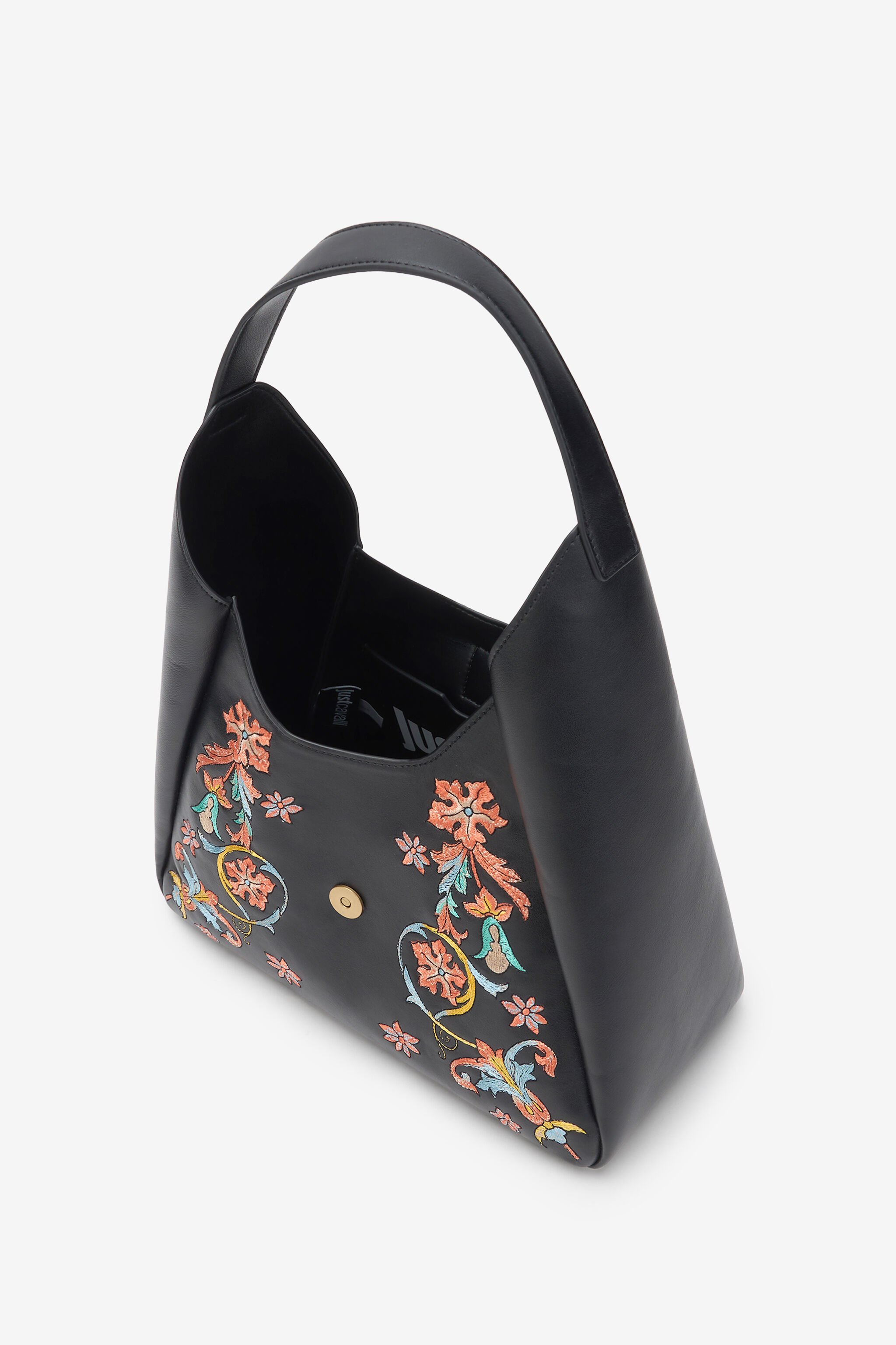 JC Shoulder Bag with Persian Tarot Embroidery BLACK WFB031-WF361