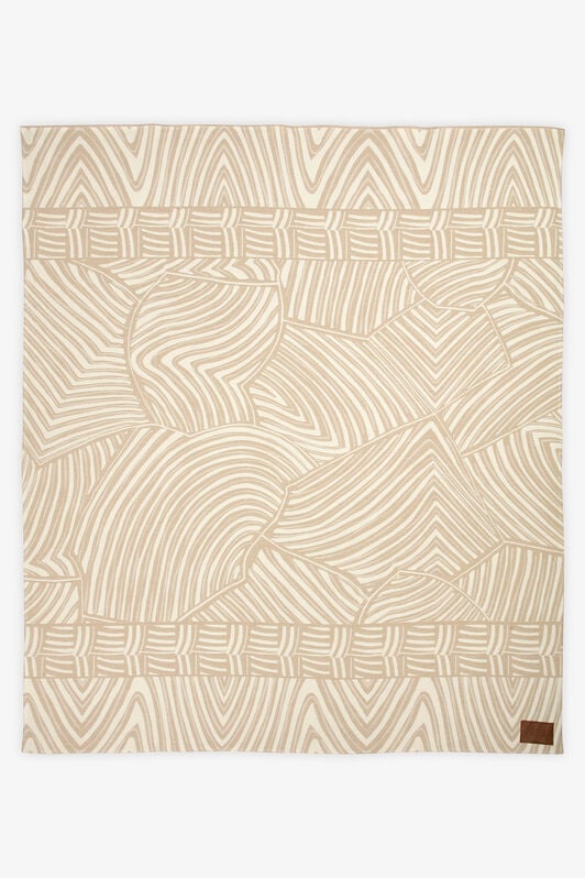 HO Plaid Jacquard Glitch Optical Jungle BEIGE & WHITE VALH04-IH013