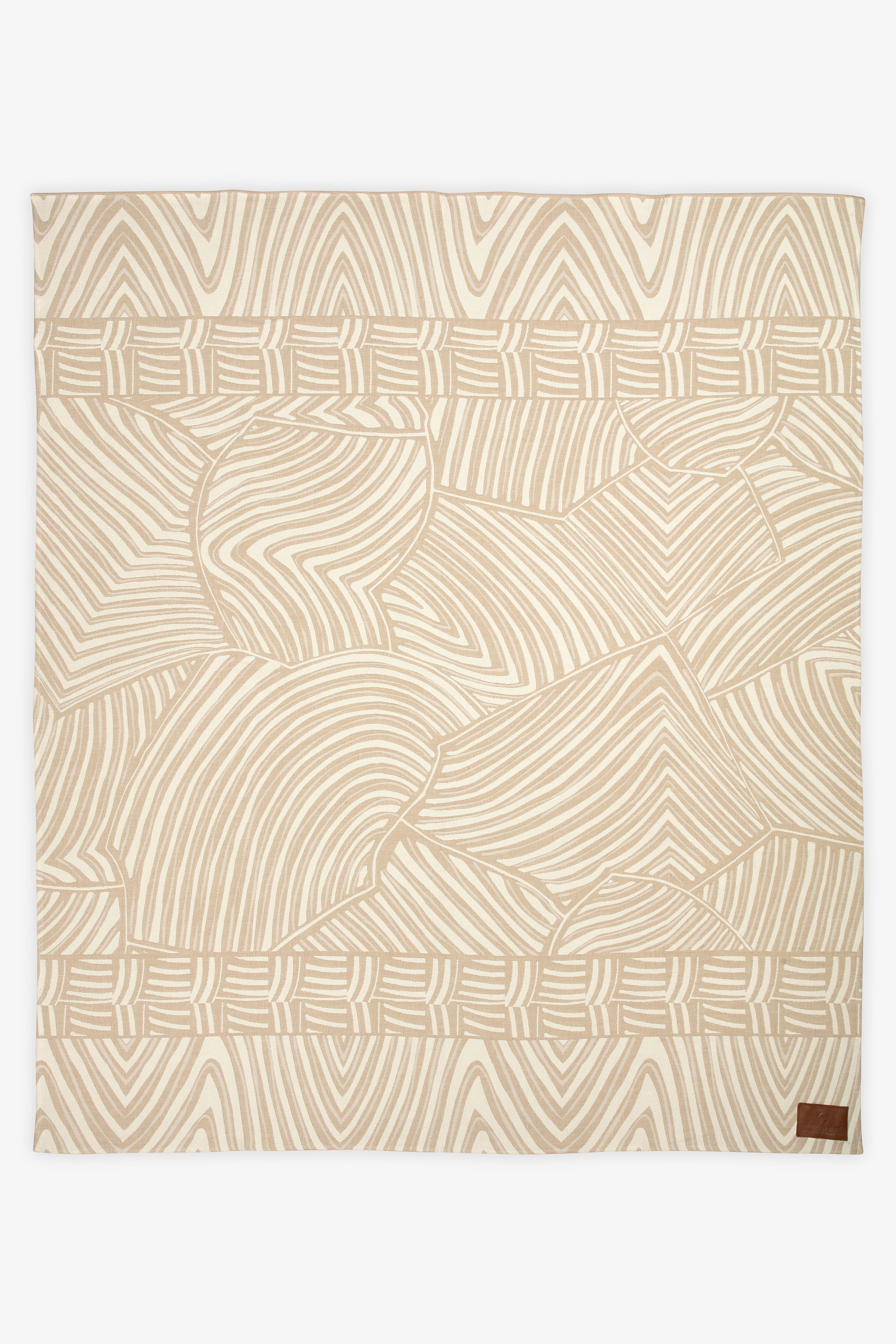 HO Plaid Jacquard Glitch Optical Jungle BEIGE & WHITE VALH04-IH013