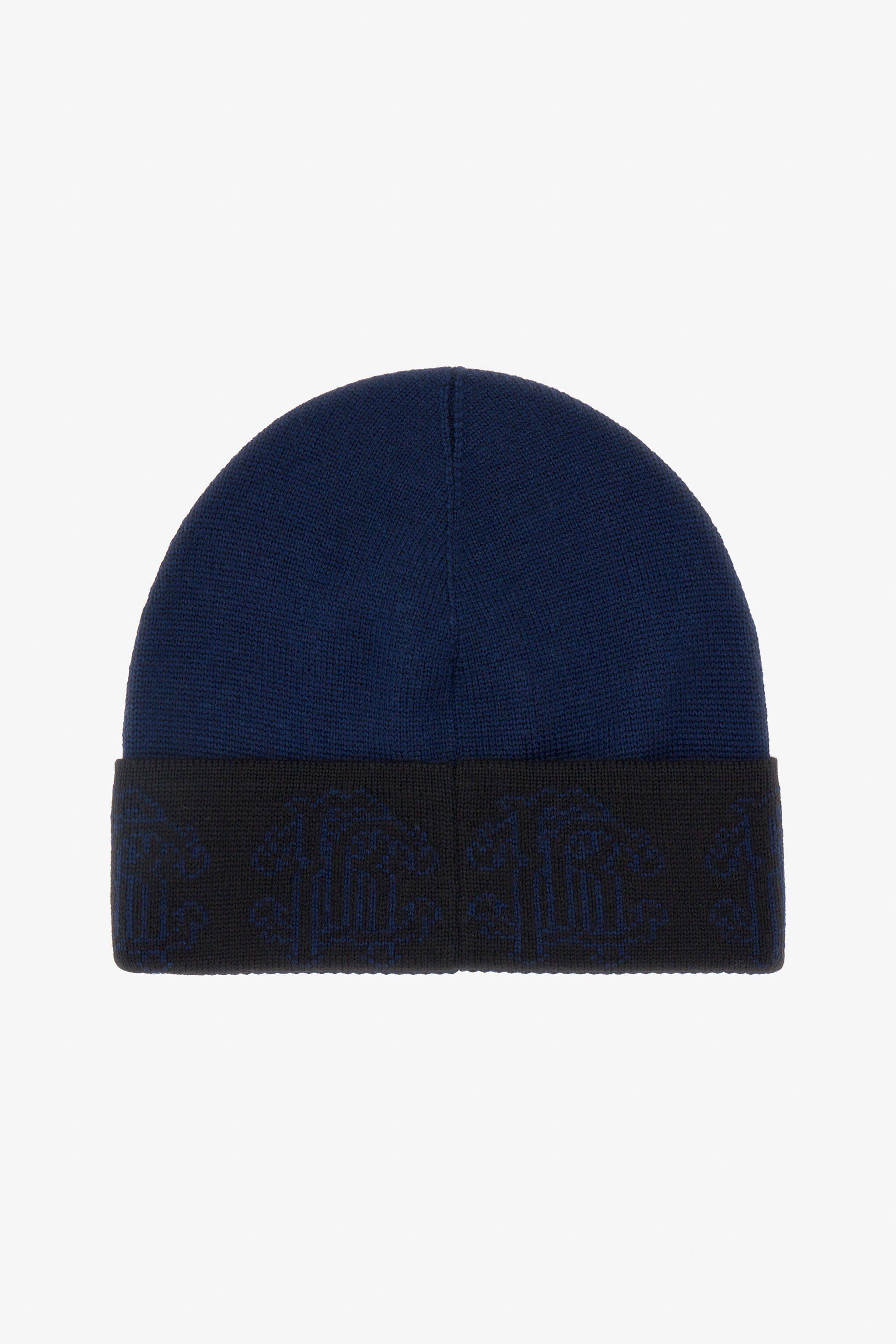 RC Dunkelblau Wollmütze Beanie mit Logoband Dunkelblau NOZ00E-MQ014