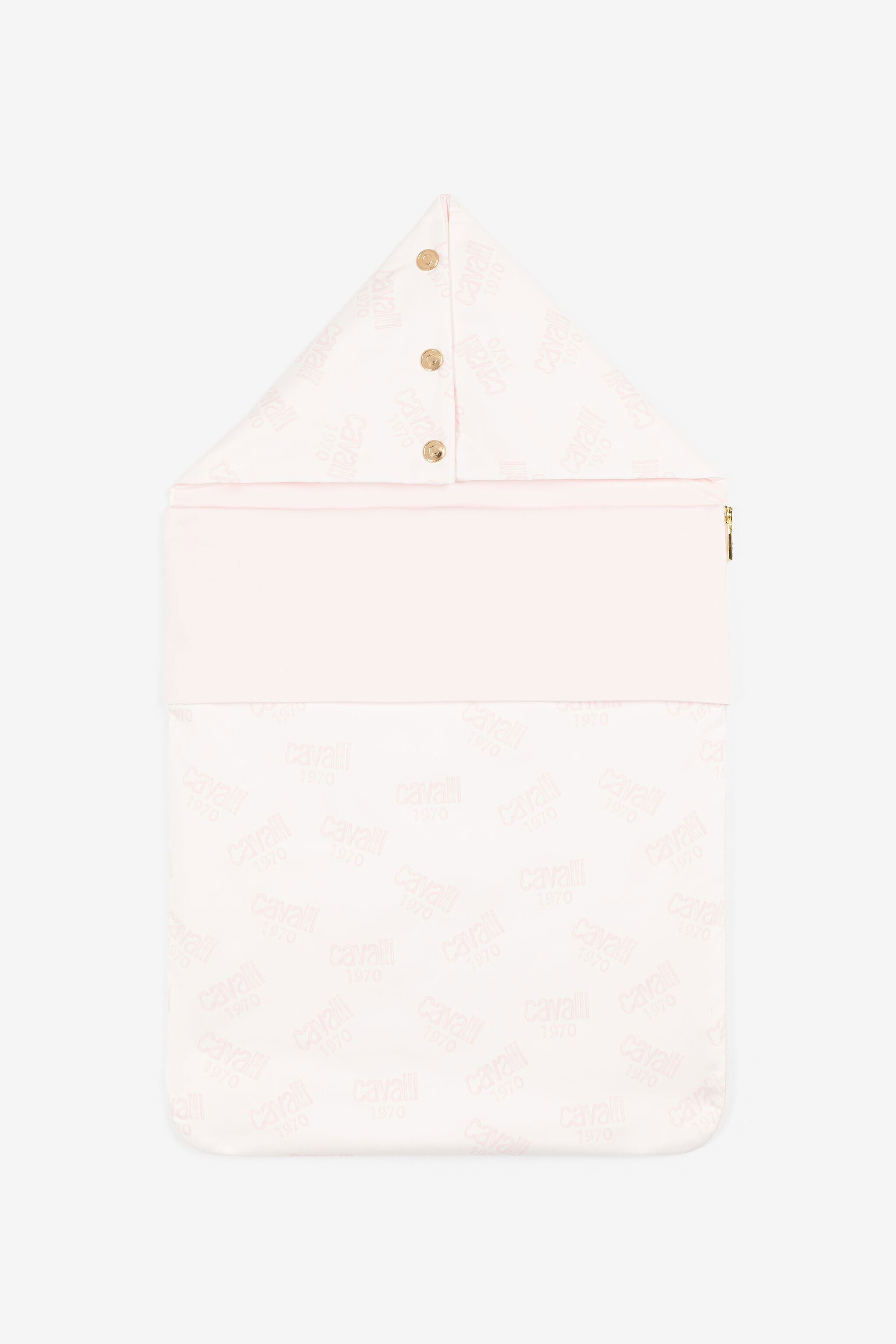 JU Logo-Print Baby Nest Pink OJT831-RN001