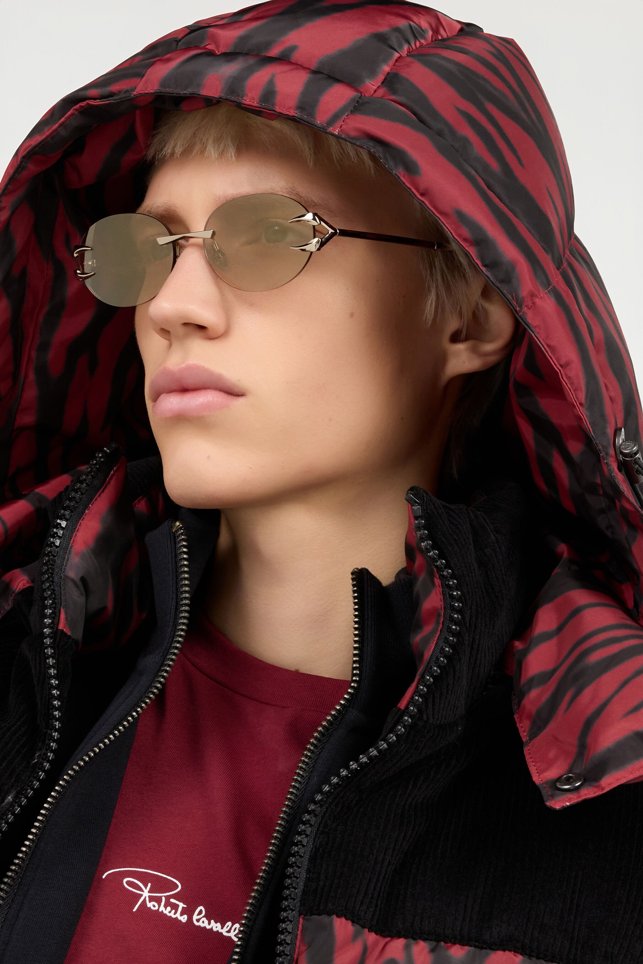 RC Round shape rimless sunglasses SHINY LIGHT GOLD VALD15-ID255