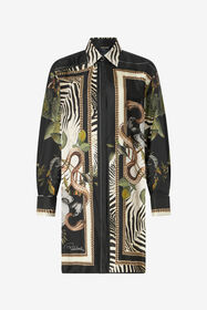 ${brand} Long Shirt With Zebra And Snake Print ${colorDescription} ${masterID}