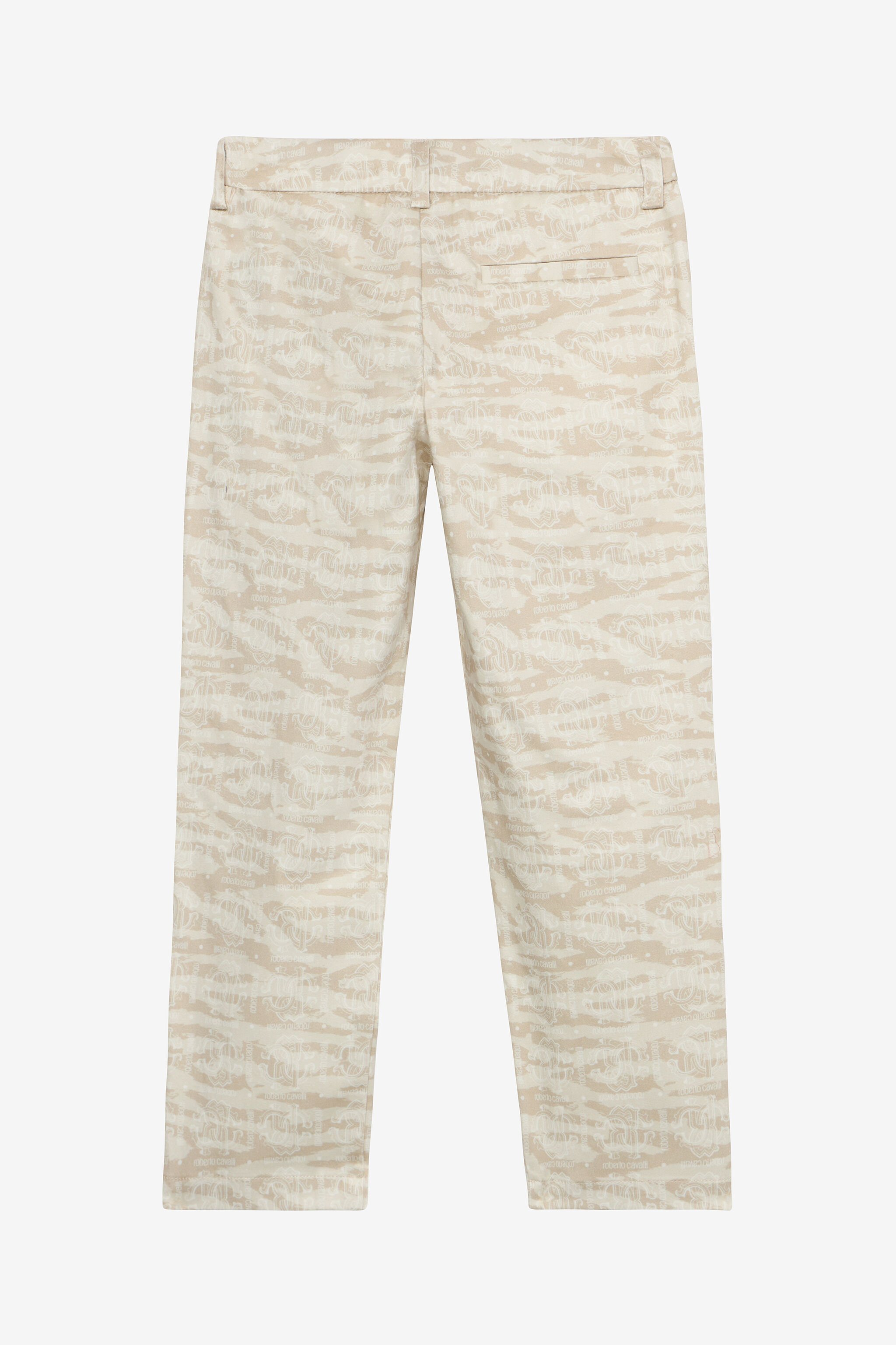 JU Pantaloni Con Stampa Tiger Skin Avorio UJT20G-6SO44