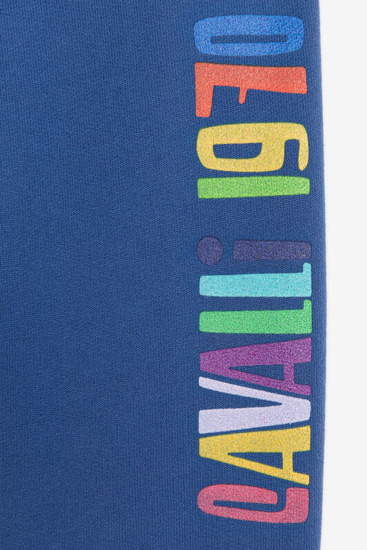 JU Baumwoll-Sweatpants mit Logo-Print JU Baumwoll-Sweatpants mit Logo-Print Blau RJT20D-CF050