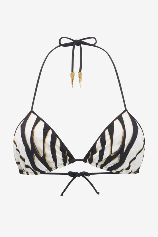 RC Ray Of Gold Print Bikini Top Gold TKW012-HVM33