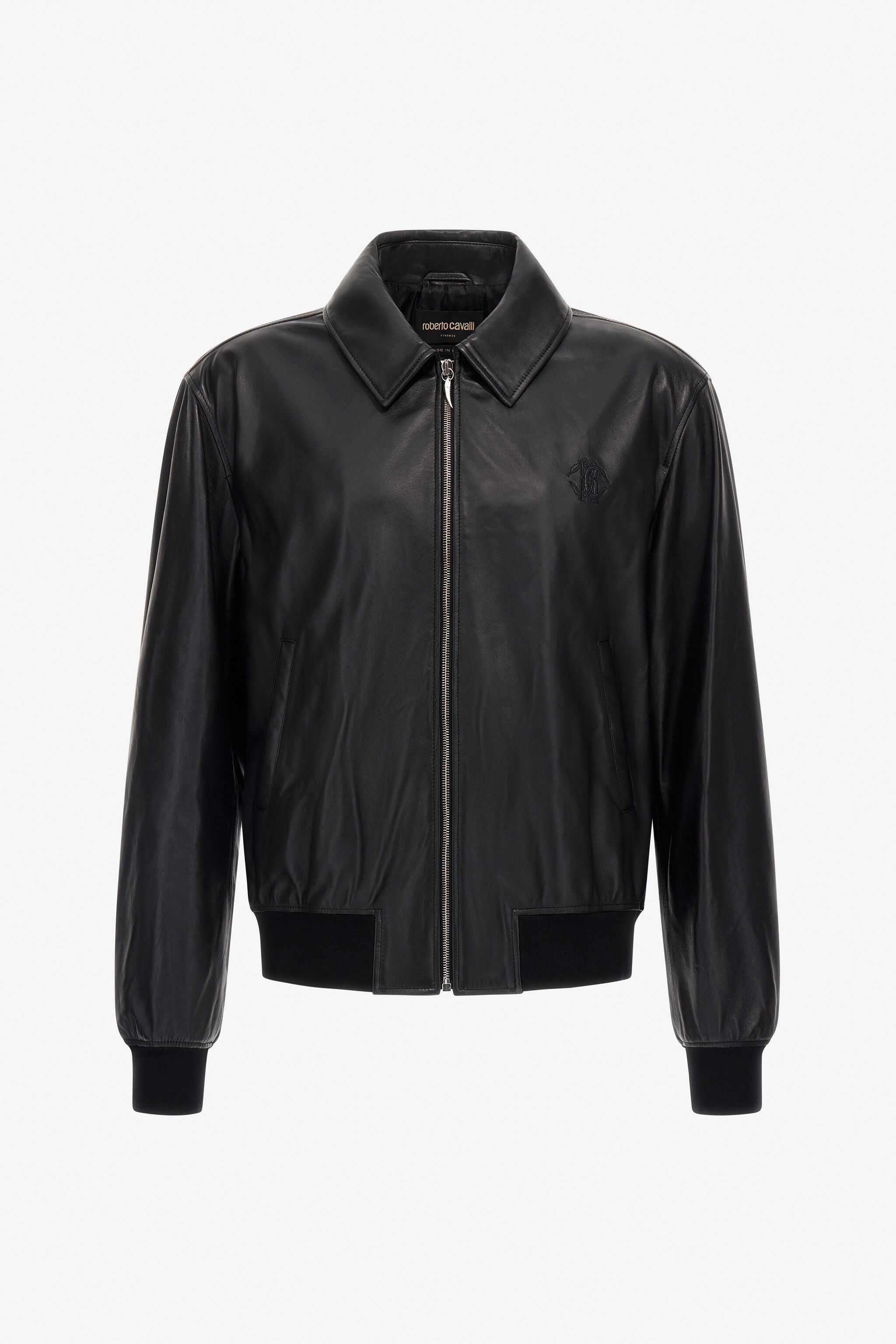 RC Lederbomberjacke Schwarz SRP400-PN504