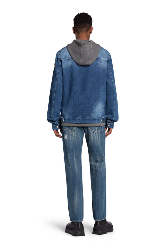 RC RC Monogram Straight-Leg Jeans Blu scuro JSJ20O-DL010