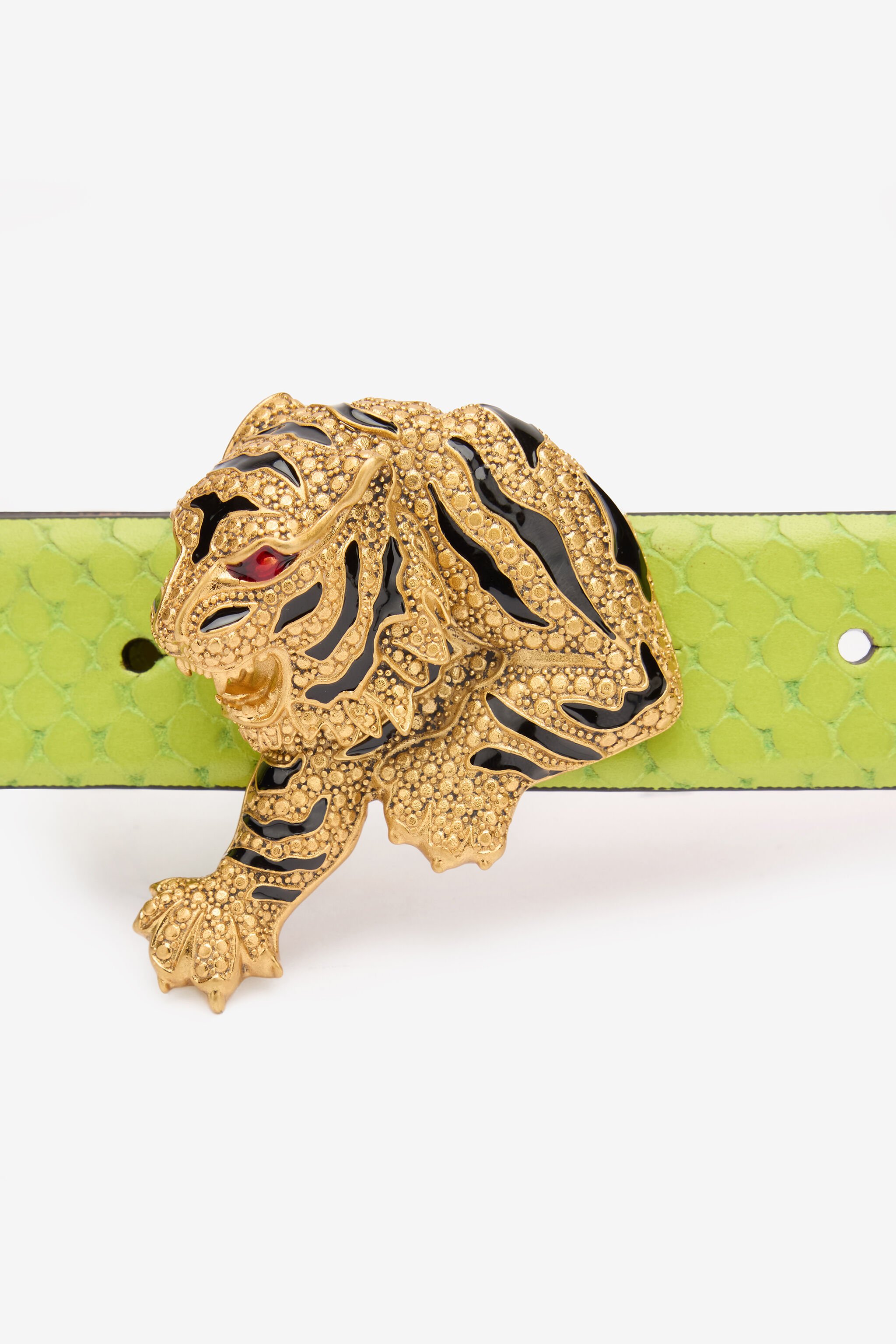 RC Cintura Effetto Serpente Con Tigre Gioiello Verde chiaro TKC002-PZV98