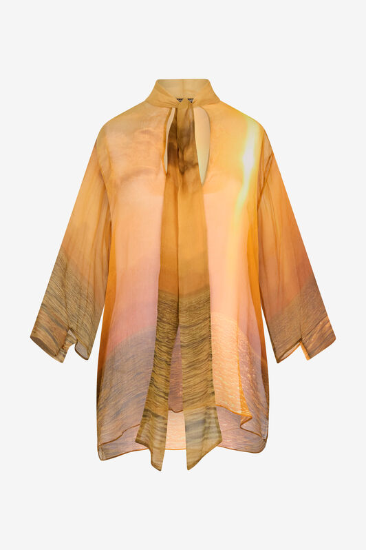 RC Woman Silk Shirt Orange UWT712-CKN97