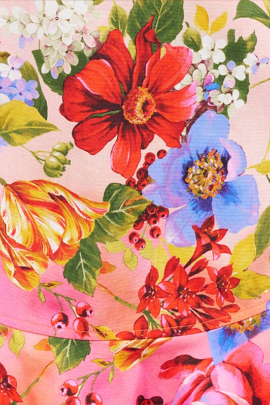 RC Mini Abito con Stampa Miami GREEN/FUCHSIA WQT104-3AR32