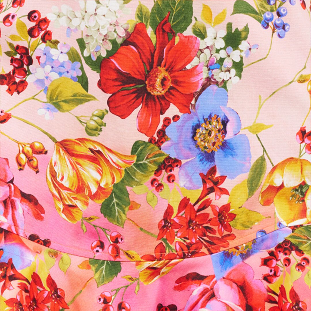 RC Mini Abito con Stampa Miami GREEN/FUCHSIA WQT104-3AR32