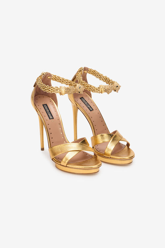 RC Roar Gold Leather Sandals GOLD SKS132-PZS14