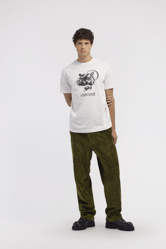 RC T-shirt con stampe Jaguar e Snake Bianco NOT60J-JD060