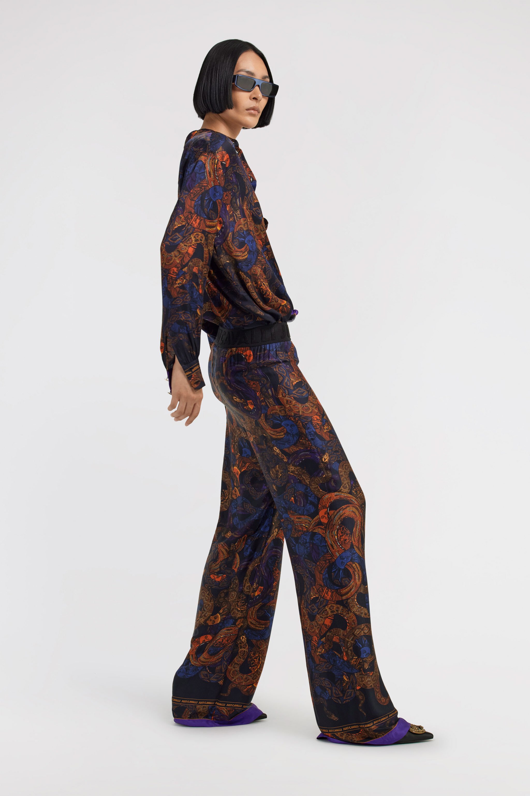 JC Just Cavalli Pants Dark blue TFT085-TF115