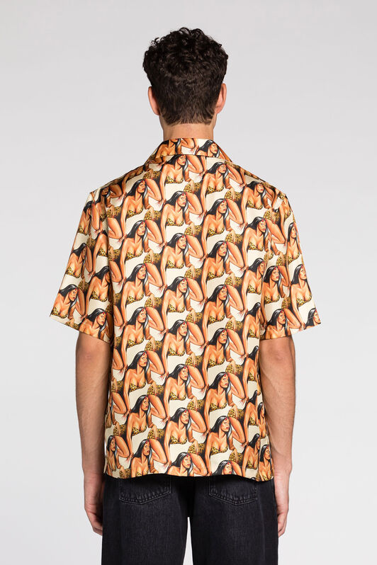 RC All over graphic-print short-sleeve shirt Ivory RRT763-2N412
