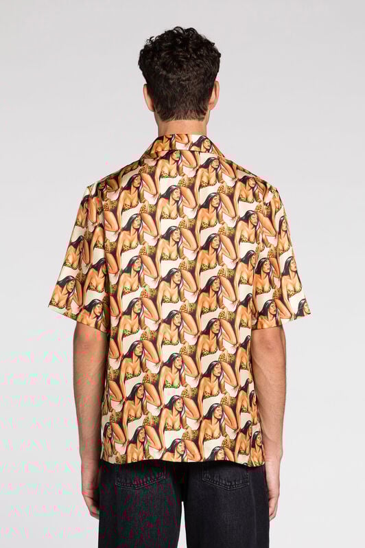 RC All over graphic-print short-sleeve shirt RC All over graphic-print short-sleeve shirt Ivory RRT763-2N412