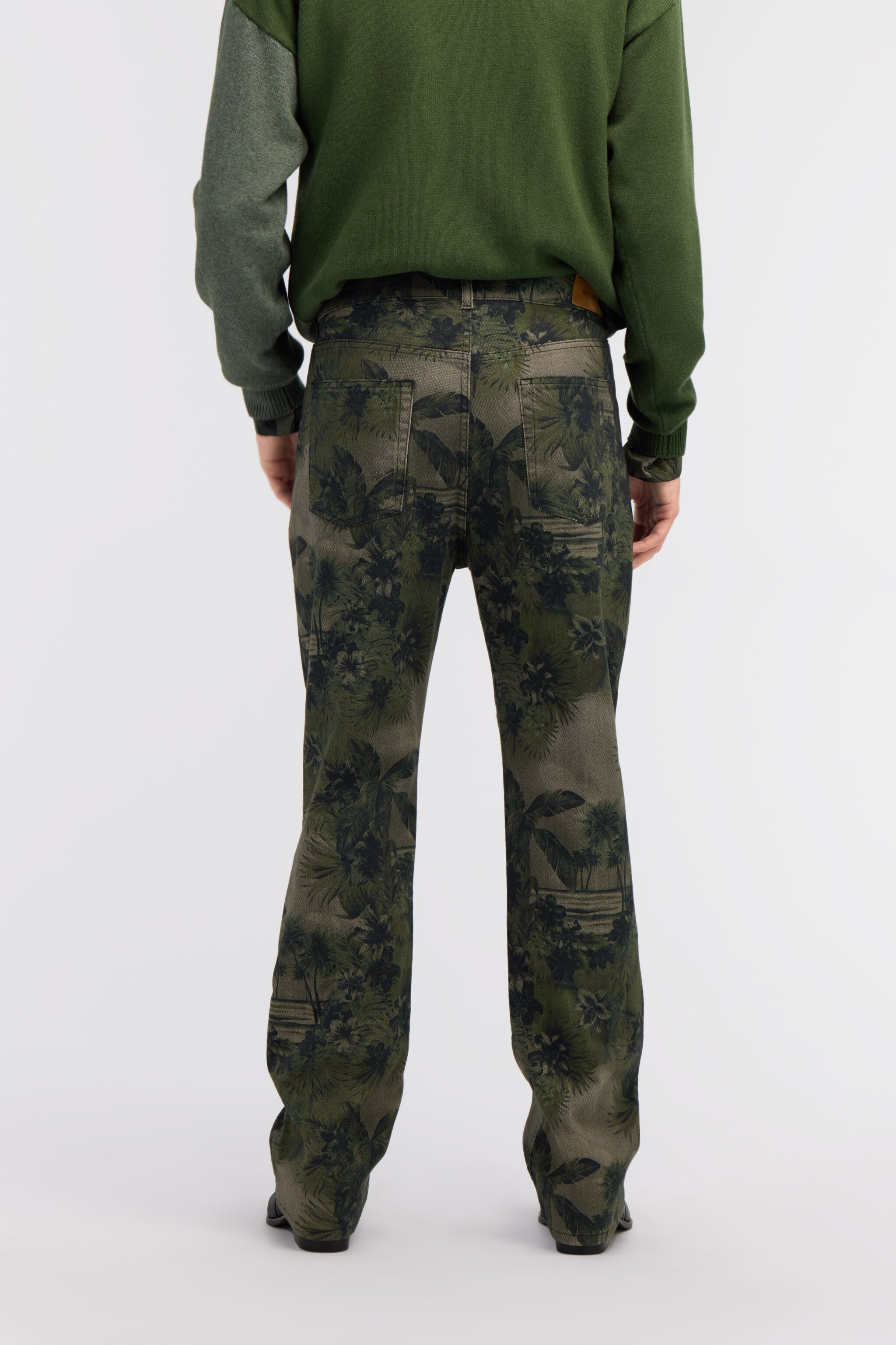 RC Pants with Hawaii Green print Dark green SRJ210-4NI84