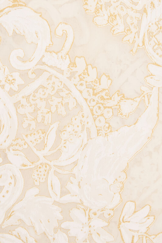 RC Ornamental White Print Stole WHITE WQI001-SLR36