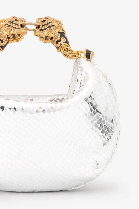RC Mini Roar Bag Hobo Stampa Serpente Argento UKB013-PZ579
