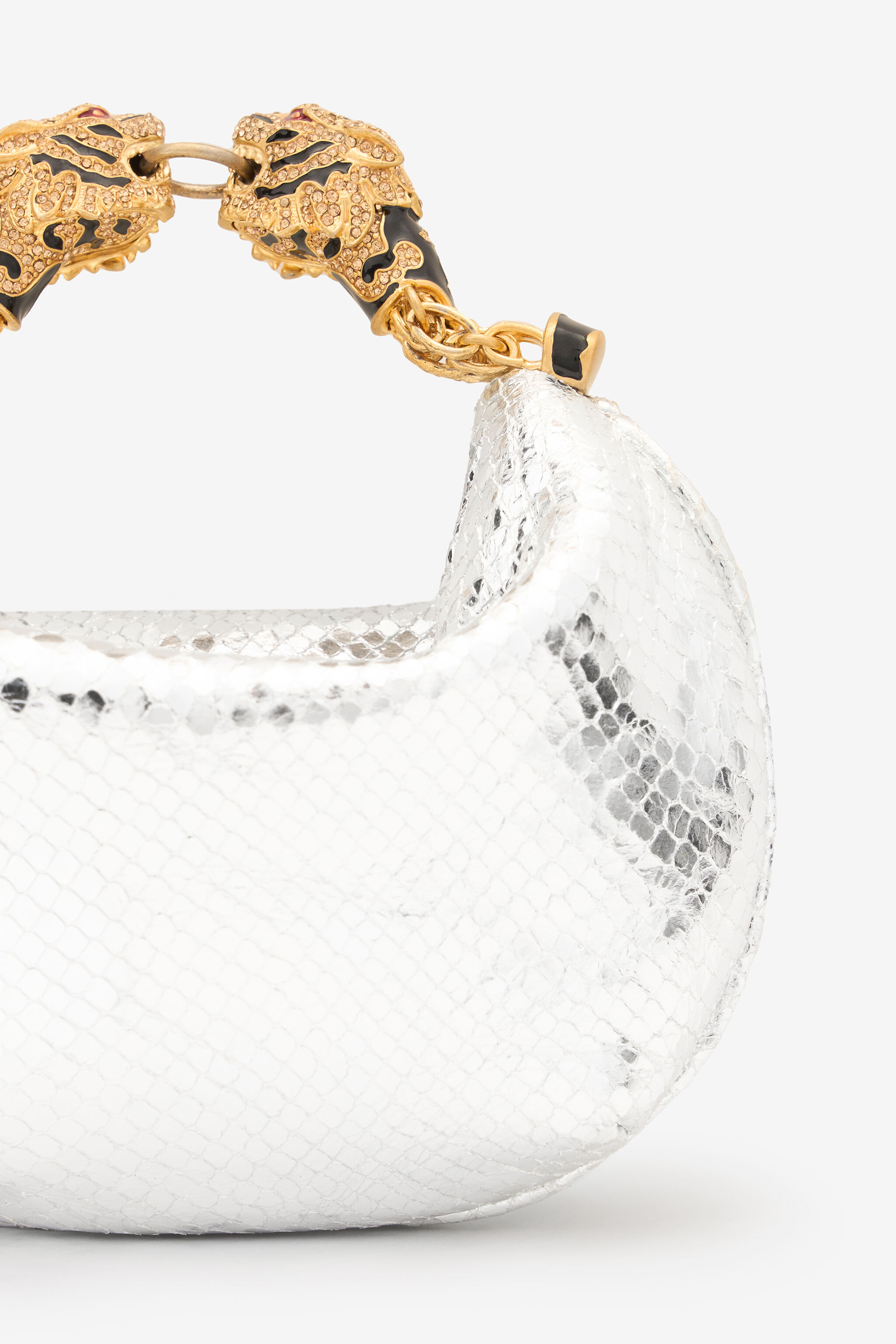 RC Mini Roar Bag Hobo Stampa Serpente Argento UKB013-PZ579