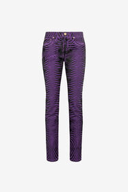 ${brand} Vaqueros de corte slim con estampado Zebra ${colorDescription} ${masterID}