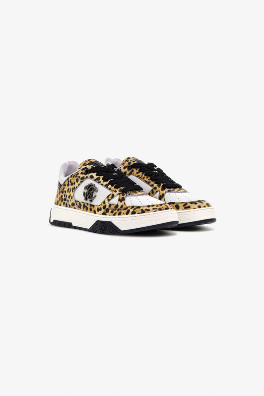 RC Low-Top Sneakers with Jaguar Print Light Brown SKS045-PZA90
