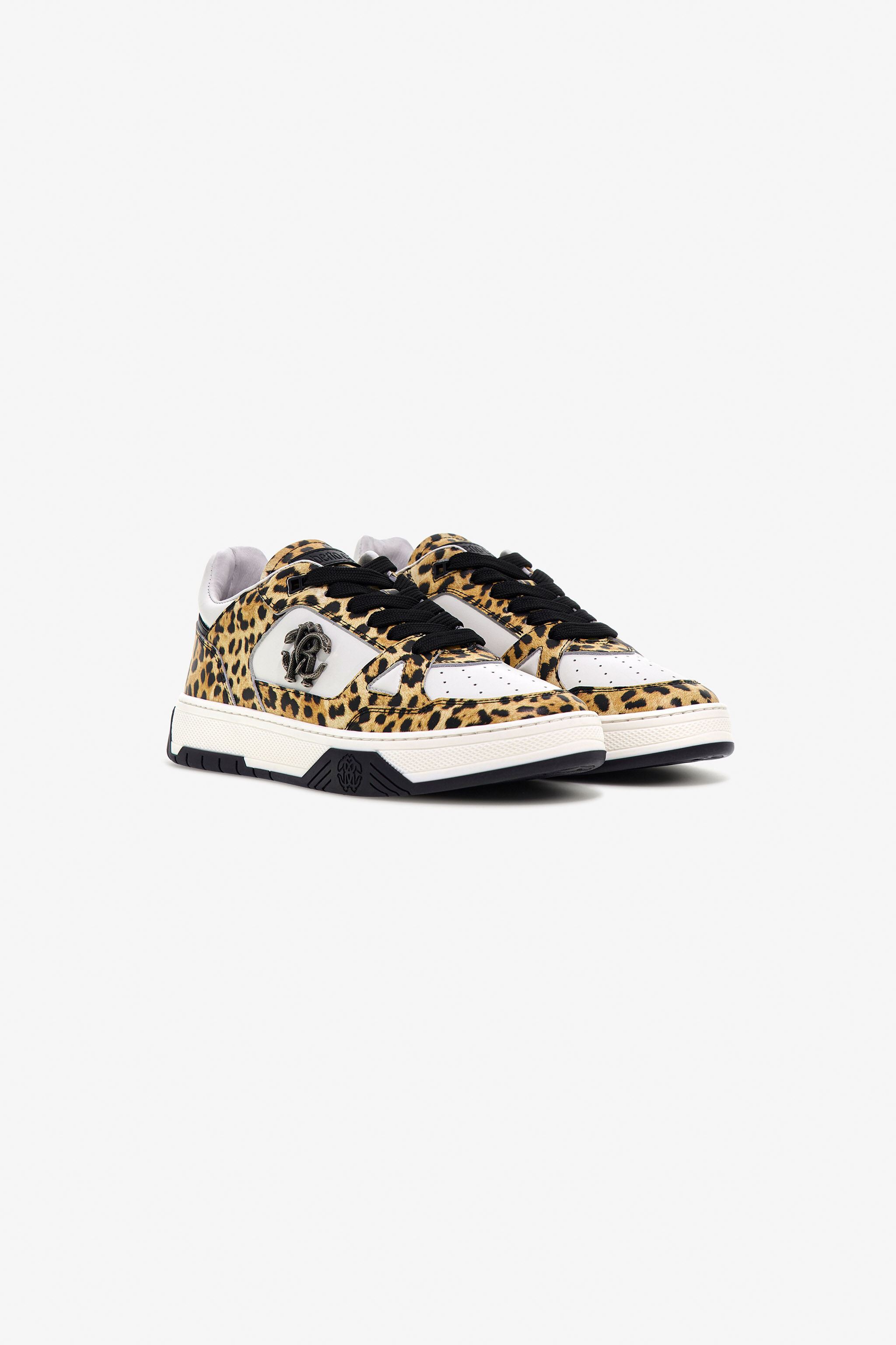 RC Low-Top Sneakers with Jaguar Print Light Brown SKS045-PZA90