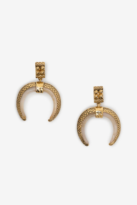 RC Gold Horn Ohrringe GOLD/BUTTER XQG004-AM041