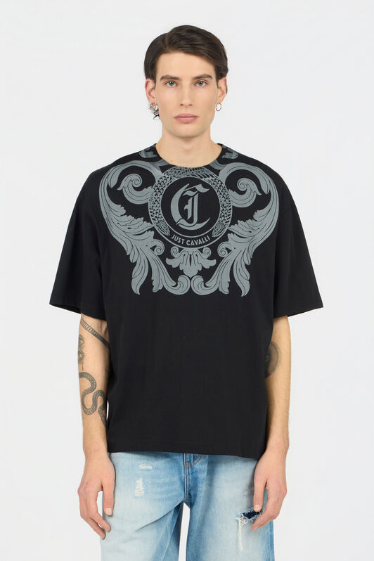 JC Black T-Shirt With Logo BLACK WFT060-WF090