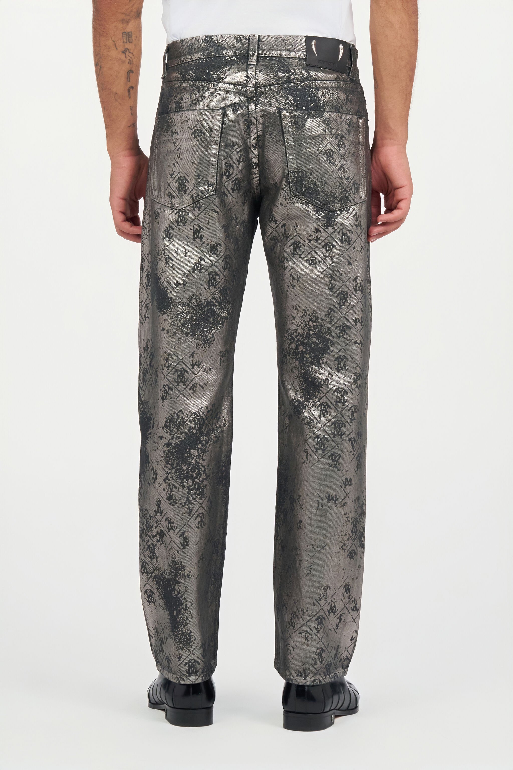 RC Monogram Print Jeans RC Monogram Print Jeans BLACK WRJ205-DN012